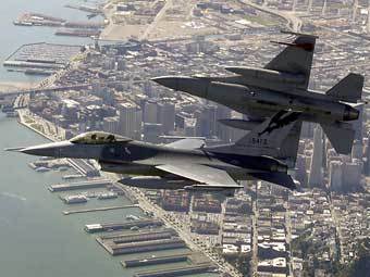 Истребители F-16 Национальной гвардии ВВС США. Фото с сайта www.norad.mil
